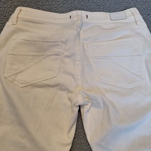 Dear John Jeans Joyrich Comfort Skinny Womens Ivory Distressed Size 26 - Picture 11 of 15